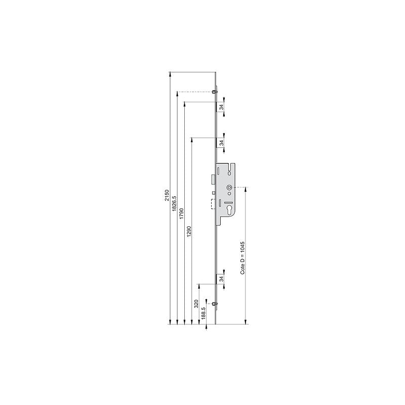 CREMONE GU FERCOMATIC 50/2150. Habitat-cg.com révolutionne l'achat de matériaux de gros œuvre. Commandez facilement ciment, fer à béton, et agrégats en grandes quantités. Gérez vos chantiers en toute sérénité grâce à notre service de livraison fiable.